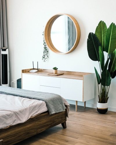 photo by minh pham white wooden dresser with mirror